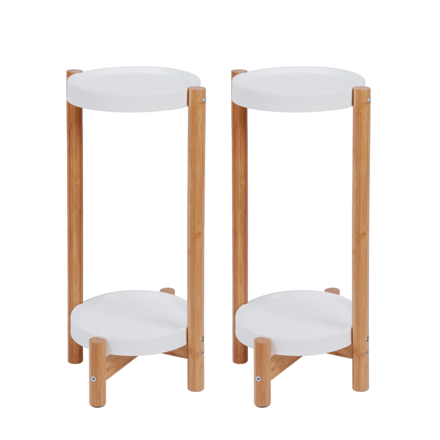 Set of two plant stands made of bamboo - Flora Collection