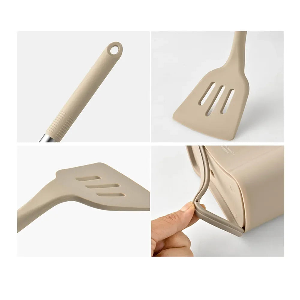 Set da utensilis da cucina en silicon | 13 pieces