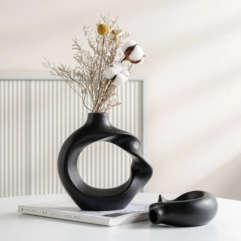 Twist Dekorative Vase aus Keramik