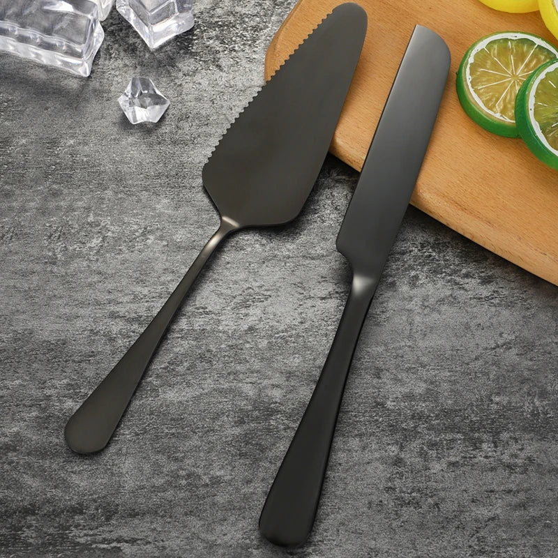 Ensemble de spatules à gâteau et à gâteau en acier inoxydable - 2 pièces